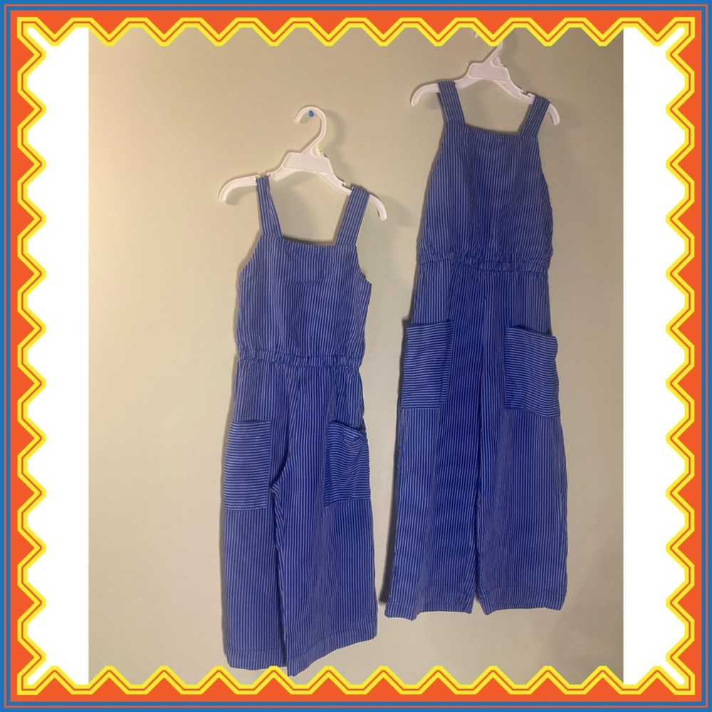 Gymboree Linen Girls Jumpsuits (size 5t and 8)